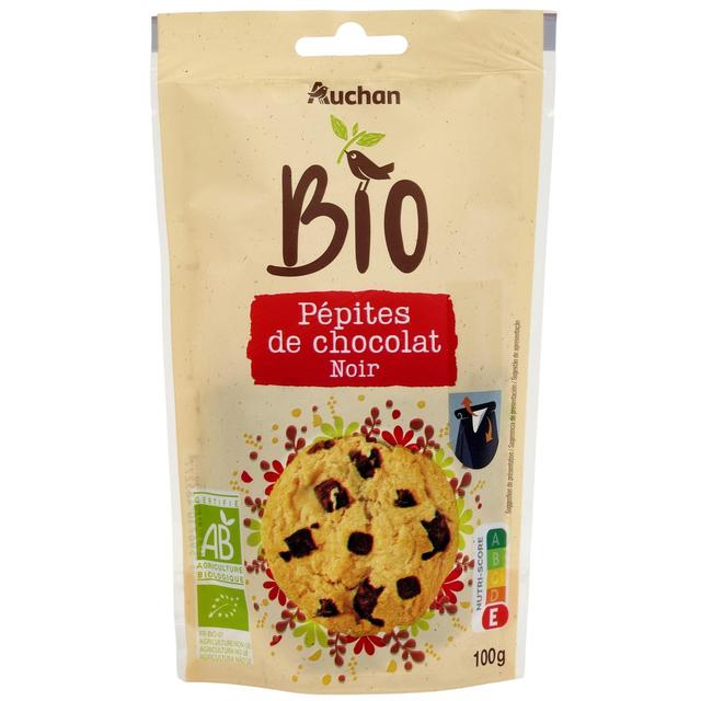 3596710485277 - Auchan BIO - Pépites de chocolat noir bio