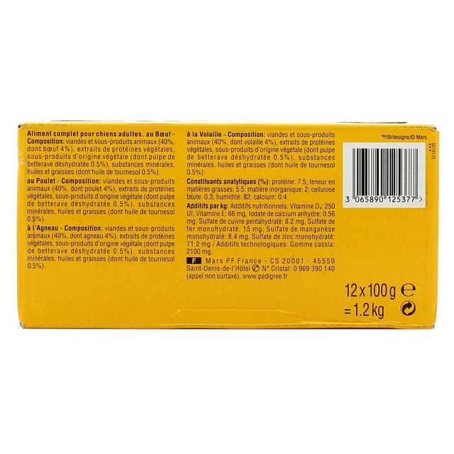 3065890125377 - Pedigree - Sachets en Gelée Sélection Mixte 4 Variétés pour Chien Adulte