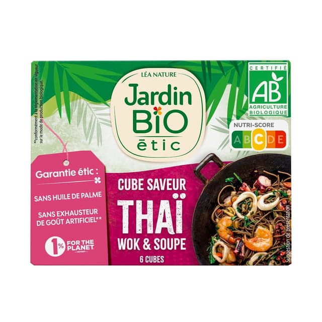 3760020506377 - Jardin Bio Etic - Cube saveur thaï pour wok et soupe bio
