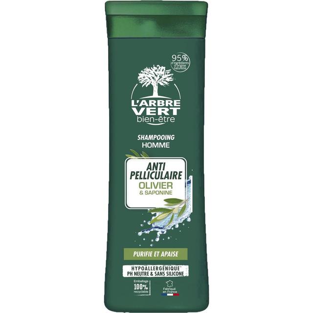 3450601036477 - L'Arbre Vert Bien-Etre - Shampooing homme antipelliculaire olivier et saponine 