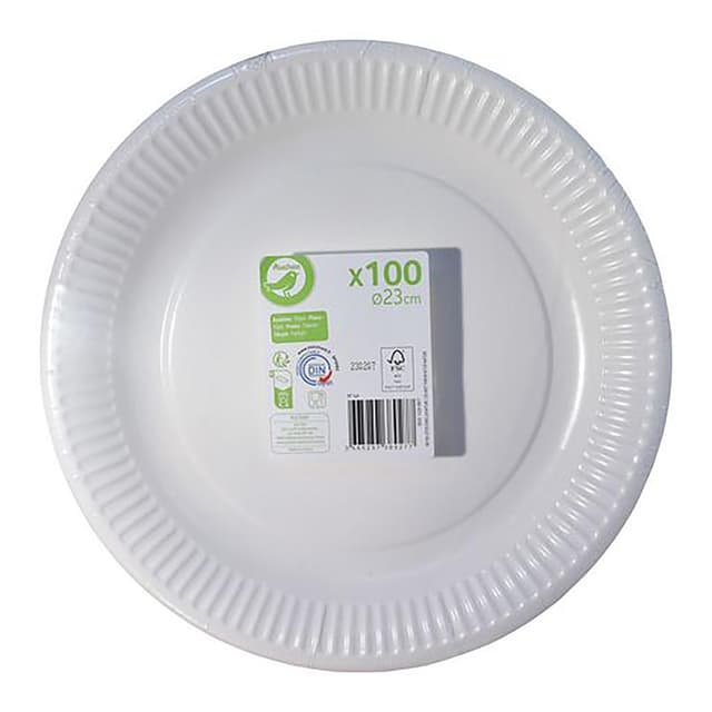 3665257389277 - Auchan - Assiettes blanches