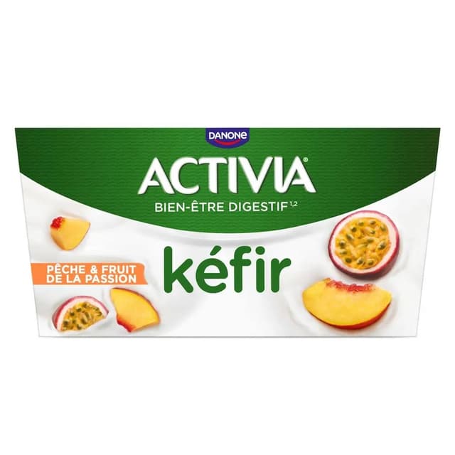 3033492119377 - Activia - Kéfir pêche passion 