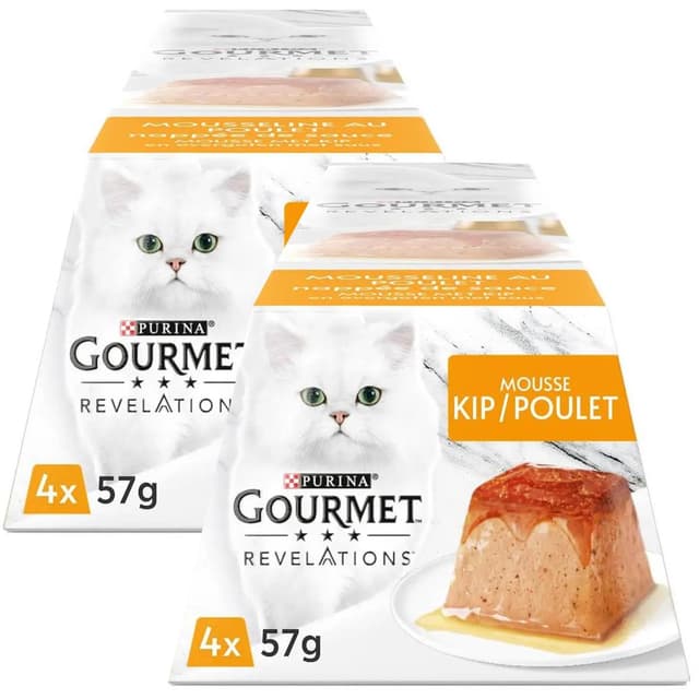 2050000419577 - Purina - Gourmet Révélations - Pots Mousseline Poulet nappée de Sauce pour chat 