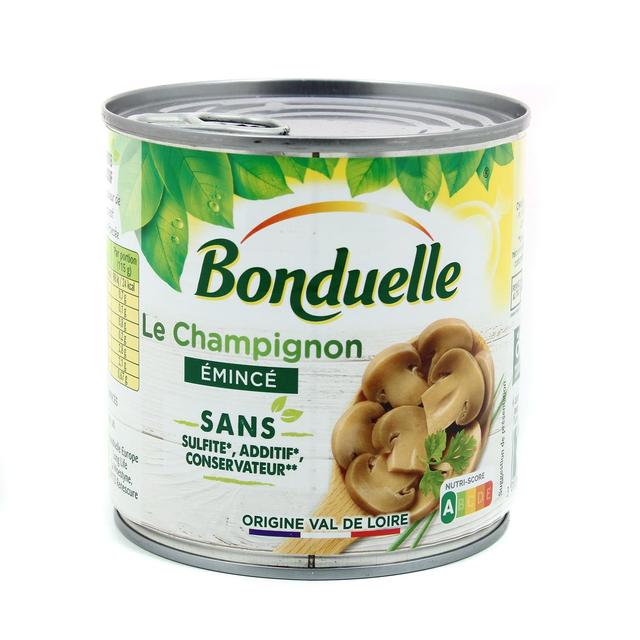 3083681120578 - Bonduelle - Champignons émincés sans sulfite et sans additif 