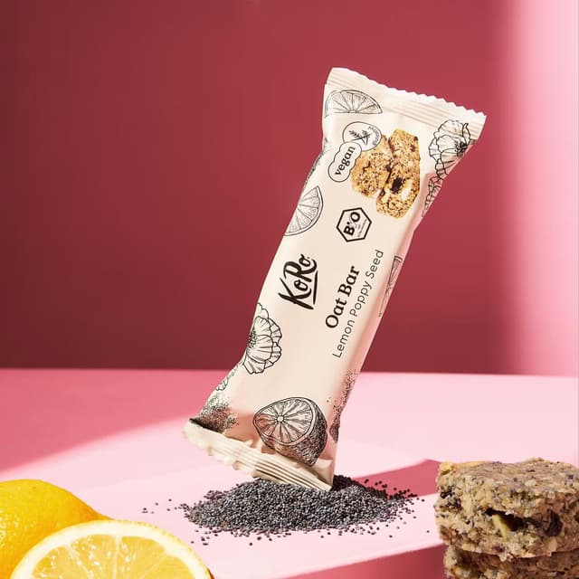4255582810578 - Koro - Barre d'avoine au citron et graines de pavot bio