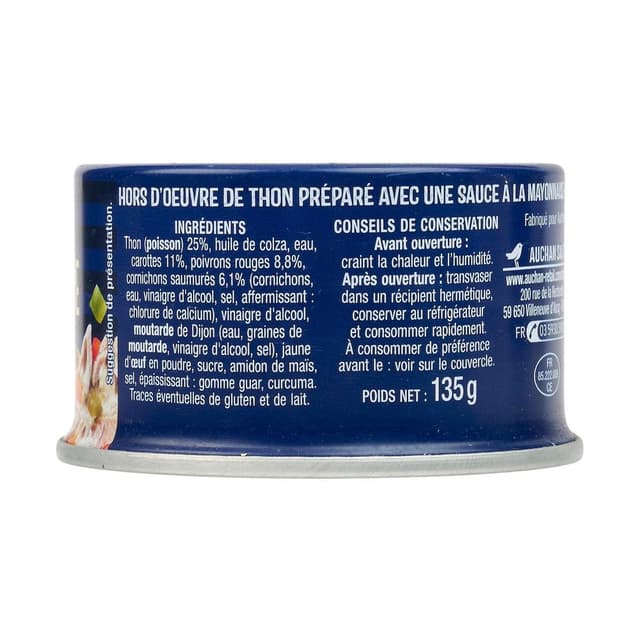 3596710240678 - Auchan - Thon Sauce Mayonnaise