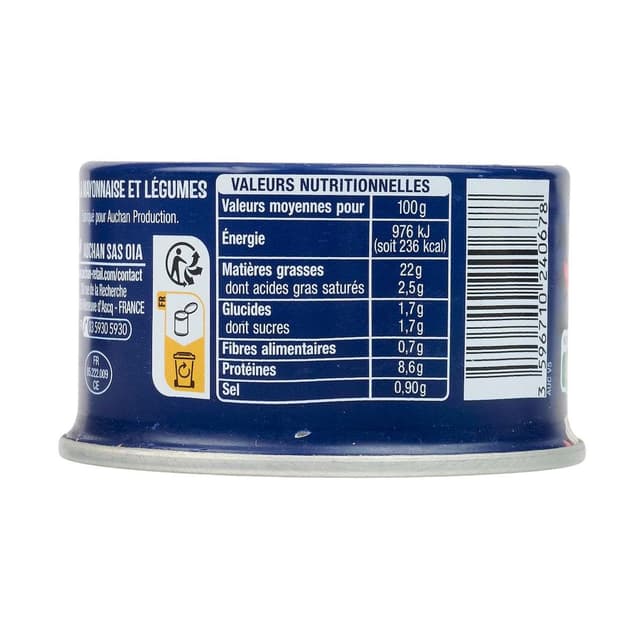 3596710240678 - Auchan - Thon Sauce Mayonnaise