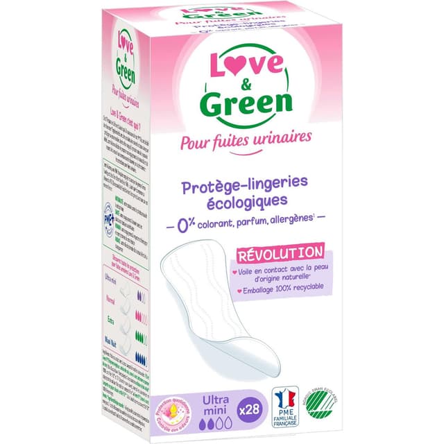 3700668701178 - Love & Green - Protège-slips hypoallergénique incontinence