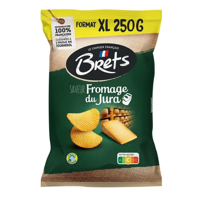 3497917002178 - Bret's - Chips Ondulées au Fromage du Jura