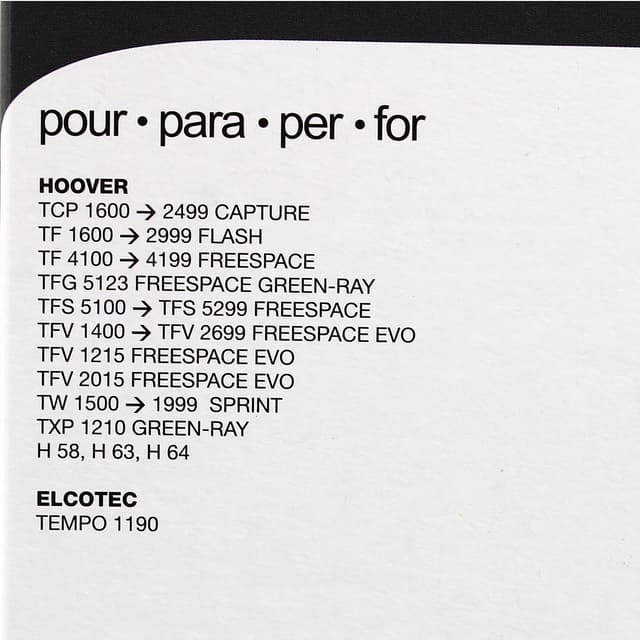 3307646102578 - Home équipement - Sacs aspirateur microfibres HO63+ECO