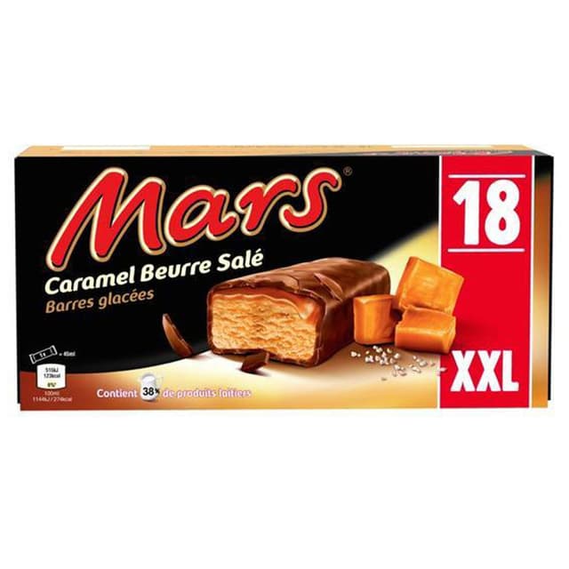 5000159473378 - Mars - 18 Barres Glacés Caramel Beurre Salé