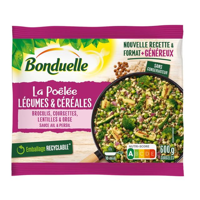 3083681105278 - Bonduelle - Poêlée brocolis, courgettes lentilles et orge