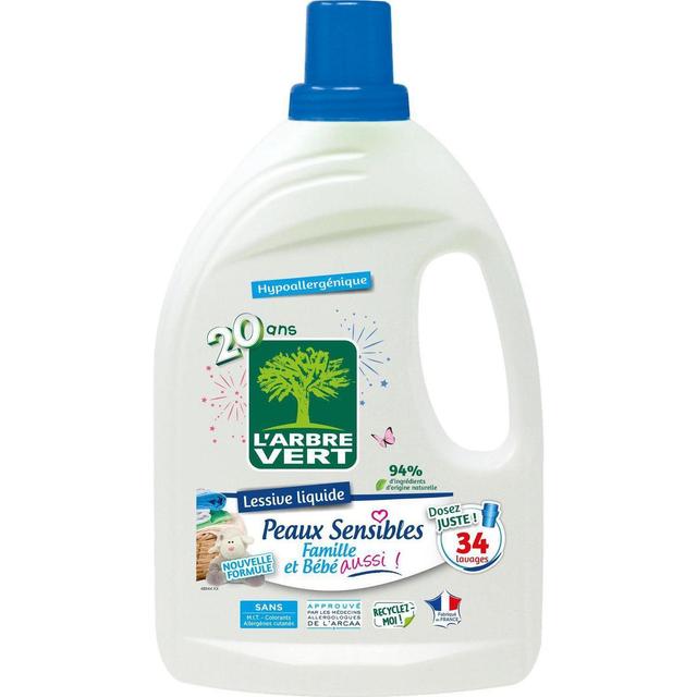 3450601046278 - L'arbre Vert - Lessive liquide peaux sensibles
