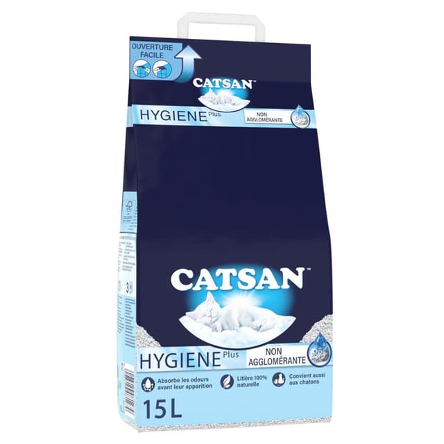 4008429081279 - Catsan - Litière minérale non agglomérante Hygiène Plus pour chat