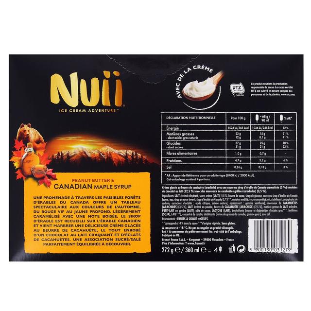 5900130031279 - Nuii - Bâtonnets glacés sirop d'érable & beurre de cacahuète