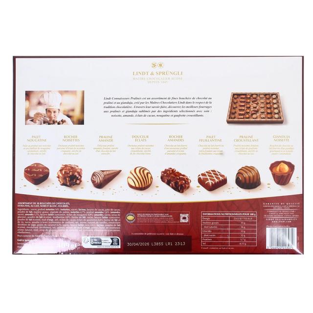 3046920013079 - Lindt - Boite Assortiment Chocolat Connaisseurs Praliné