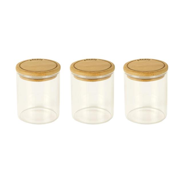 3760132814179 - Pebbly - Set de 3 boites en verre à épices