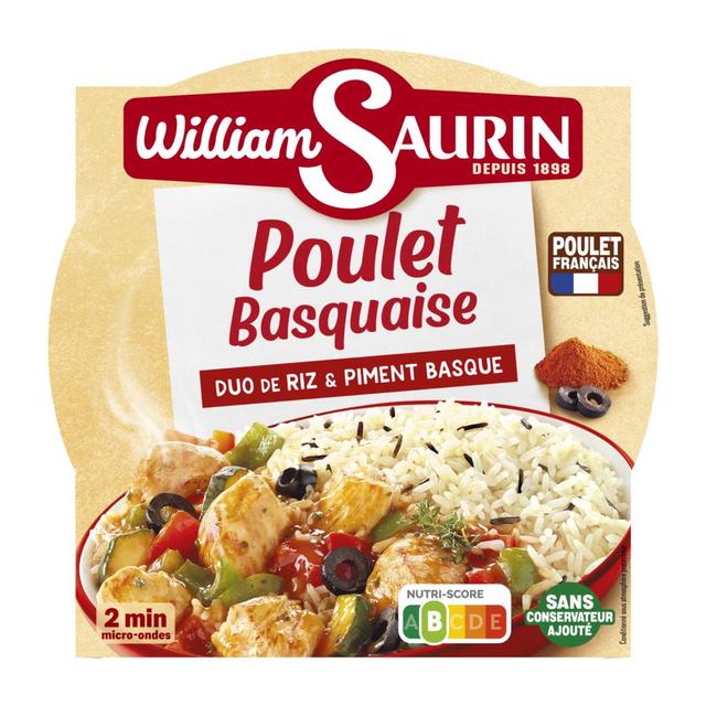 3261055954879 - William Saurin - Poulet Basquaise Duo de Riz et piment d'Espelette