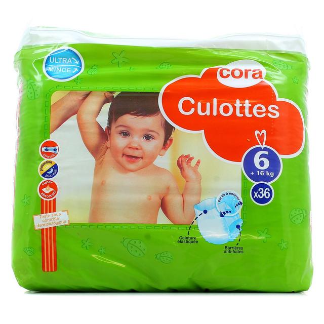 3257984555379 - Cora - Couches Culottes T6 +16kg 