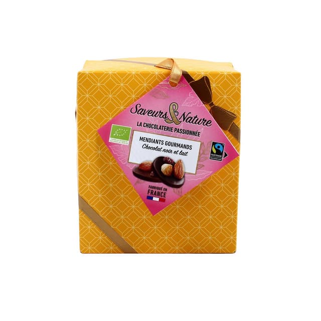 3760077186379 - Saveurs & Nature - Mendiants chocolat noir et lait bio