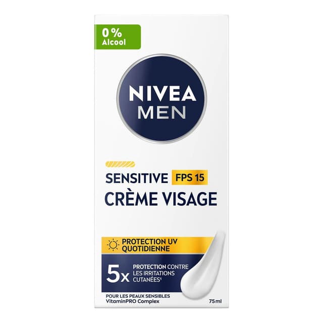 4006000026879 - Nivea Men - Crème Visage Homme Peau Sensible Spf 15