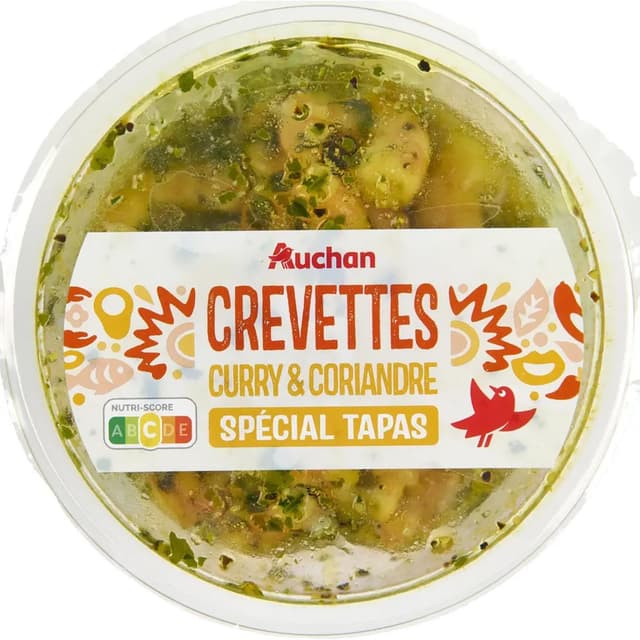 3596710548279 - Auchan - Crevettes Curry & Coriandre