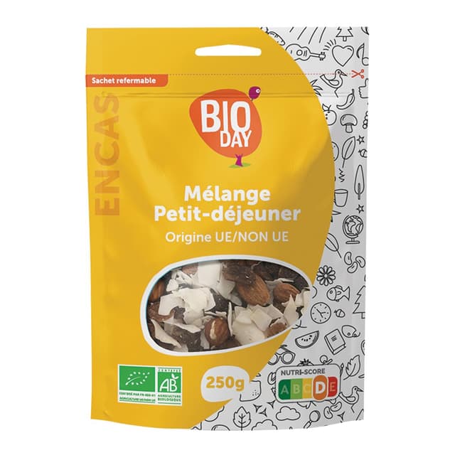 3760099538279 - Bioday - Mélange Petit Déjeuner bio