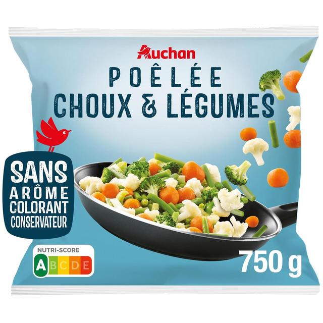 3596710449279 - Auchan - Poêlée choux et légumes