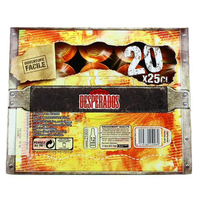 3119780250080 - Desperados - Bière aromatisée à la tequila 5.9°