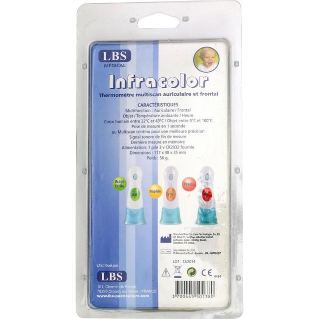 3700445501380 - LBS Médical - Thermomètre multiscan auriculaire et frontal