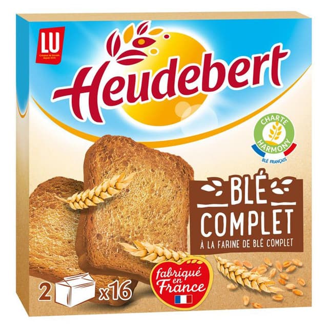 7622210941480 - Heudebert - Biscotte au blé complet 32 tranches