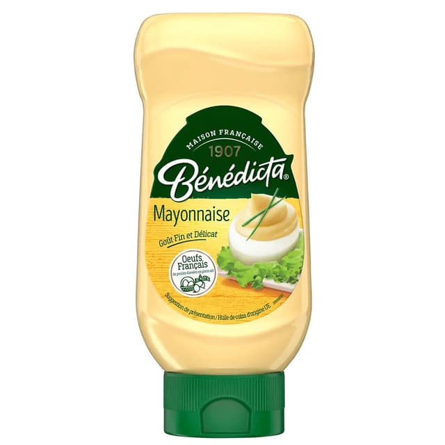 3660603081980 - Bénédicta - Mayonnaise en Flacon Souple Squeeze Top Down