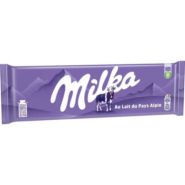 7622210693280 - Milka - Chocolat au lait du pays alpin.