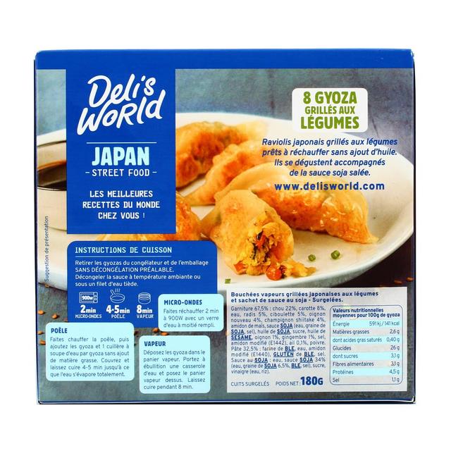 3760184013780 - Deli's World - Gyoza Grillés aux Légumes