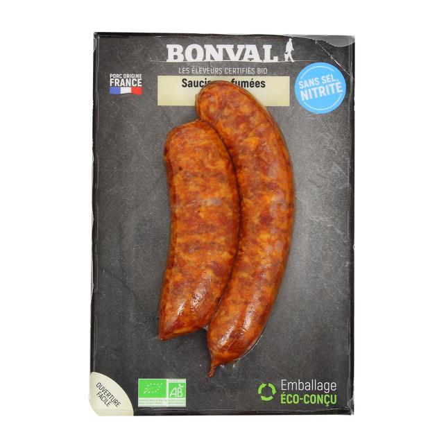 3760099534080 - Bonval - Saucisses Fumées Bio