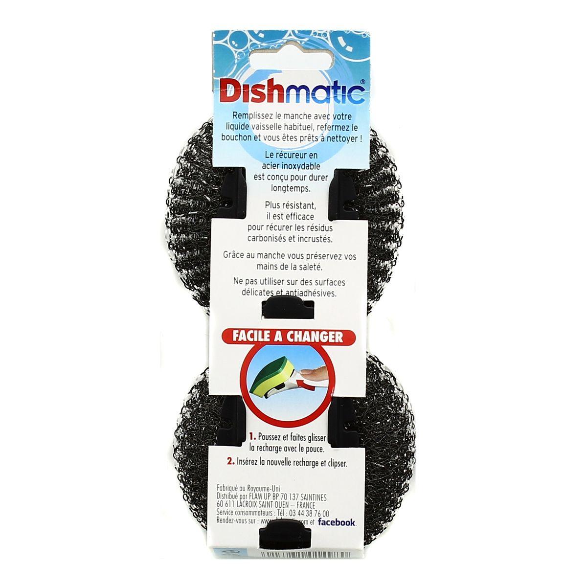 5013931014980 - Dish Matic - Récureurs acier inoxydable - Recharges pour brosse Dishmatic
