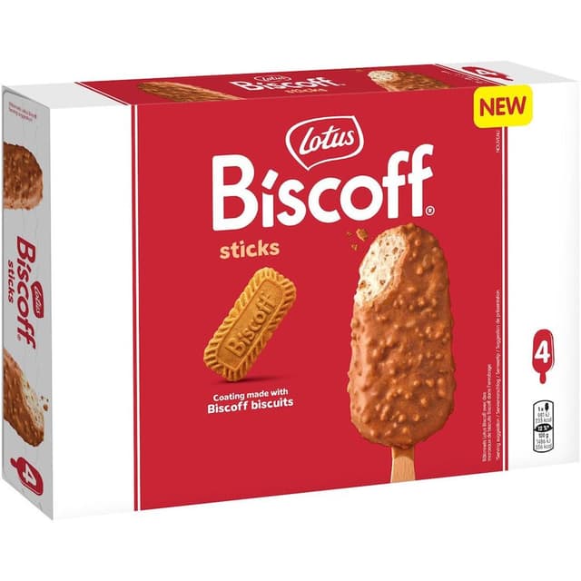 5900130045580 - Lotus - Bâtonnets Glacés Caramel Biscoff