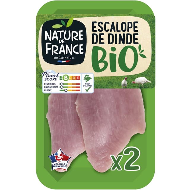 3422210435880 - Nature De France - Escalopes de Dinde Bio