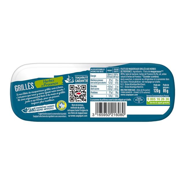 3165950216080 - Saupiquet - Filets de Maquereaux Grillés aux Herbes de Provence