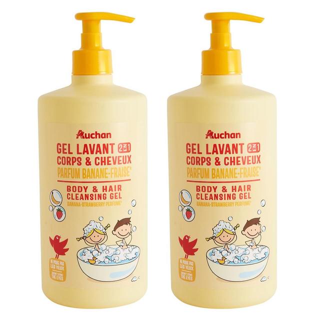 2050000407680 - COSMIA - Gel lavant corps et cheveux 2 en 1 banane fraise