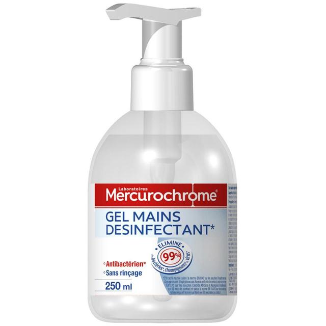 3160920508080 - Mercurochrome - Gel mains désinfectant et antibactérien 