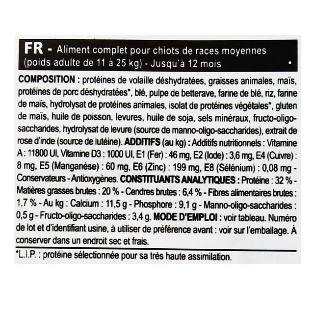 3182550708180 - Royal Canin - Croquettes Système Immunitaire Fort Développement Cérébral pour Chiot Moyen