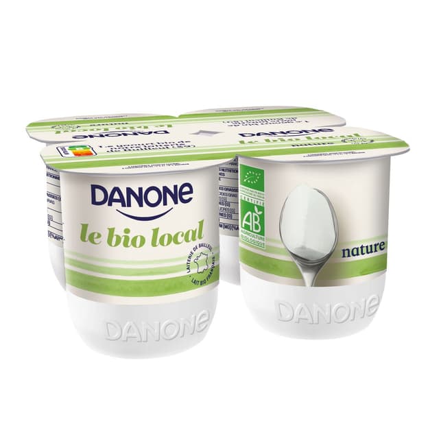 3033491339080 - Danone - Yaourt bio nature au lait entier