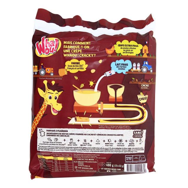 3322680009980 - Whaou - Crêpes cracky chocolat et céréales x15