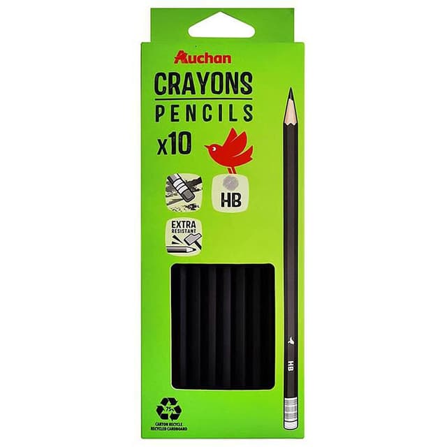 3665257690281 - Auchan - Crayons papier Graphite HB