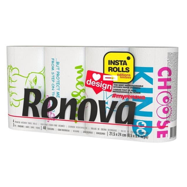 5601028030281 - RENOVA - Essuie-tout design instagramme