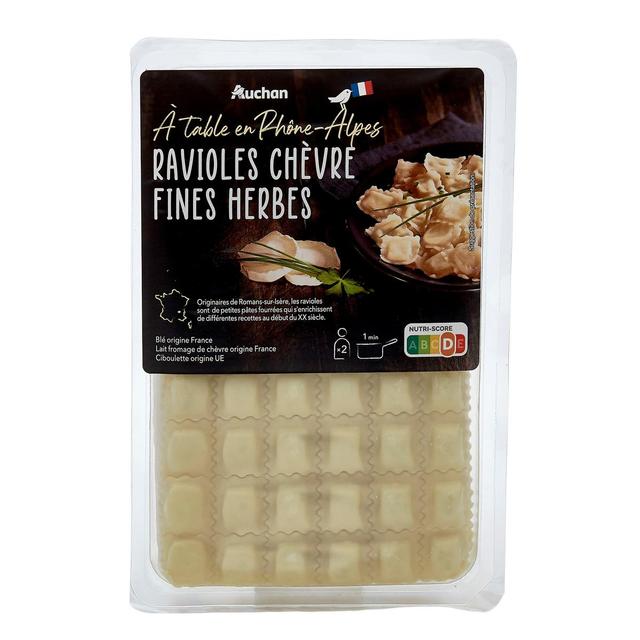 3596710433681 - Auchan Terroir - Ravioles au Chèvre et Fines Herbes