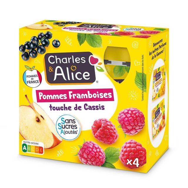 3288313704281 - Charles et Alice - Compote Gourde Pomme Framboises Touche de Cassis