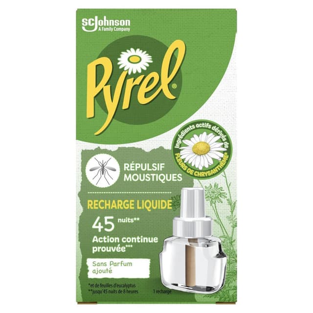 5000204206081 - Pyrel - Recharge pour Diffuseur Electrique Liquide 45 nuits