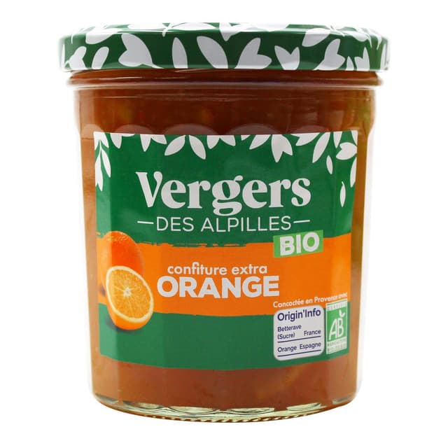 3452200009081 - Vergers des Alpilles - Confiture Extra Orange bio